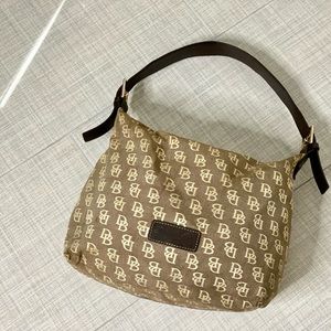 Authentic Dooney and Bourke brown shoulder bag